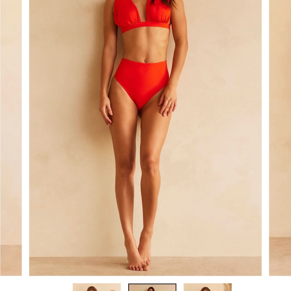 Elegant Red Bikini Set
